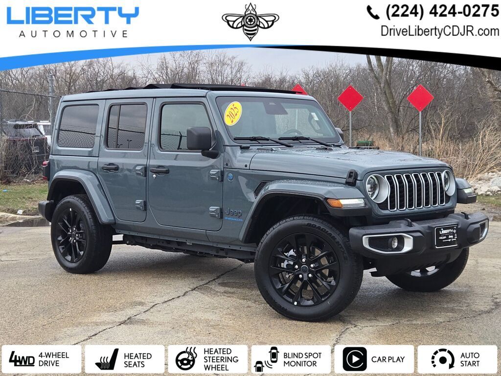 Anvil Clear Coat 2025 Jeep Wrangler 4xe Sahara 4WD SUV / Crossover Four-Wheel Drive 8-Speed Automatic