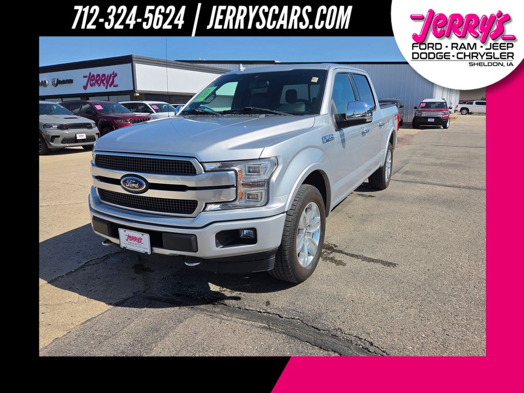 Ingot Silver 2018 Ford F-150 Platinum SuperCrew 4WD Pickup Truck Four-Wheel Drive Automatic