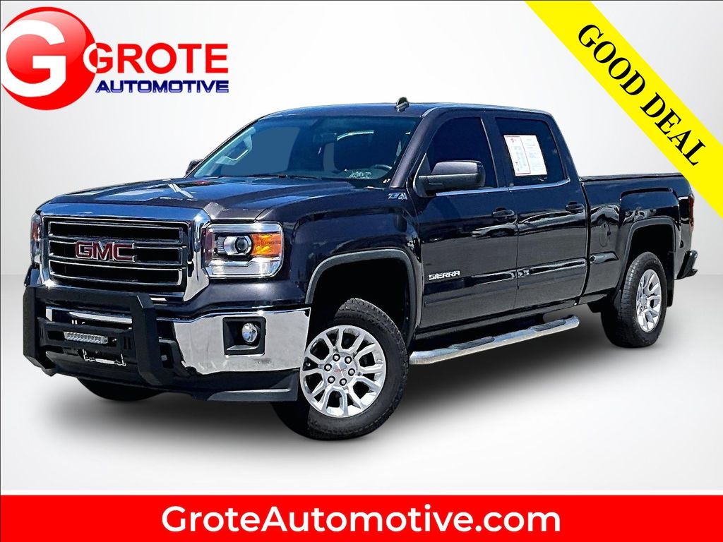 Gray (Iridium Metallic) 2014 GMC Sierra 1500 Pickup Truck Four-Wheel Drive 6-Speed Automatic Overdrive