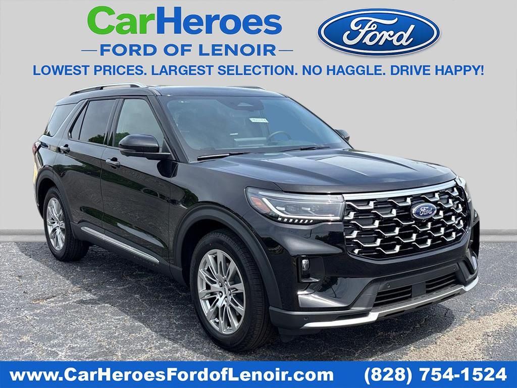 Agate Black Metallic 2026 Ford Explorer Platinum RWD SUV / Crossover Rear-Wheel Drive Automatic