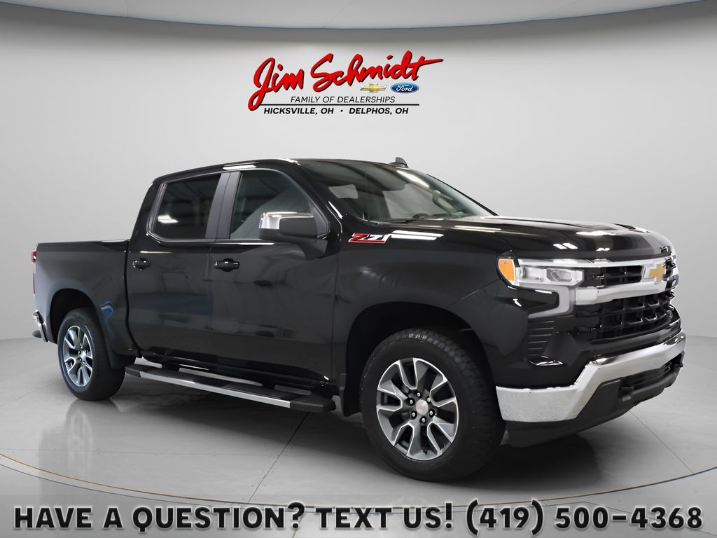 Black 2026 Chevrolet Silverado 1500 Pickup Truck Four-Wheel Drive Automatic