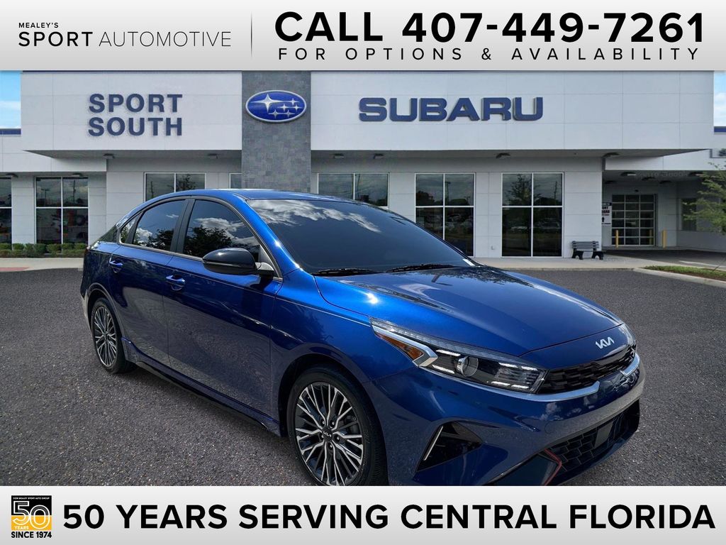 Deep Sea Blue 2024 Kia Forte Sedan Front-Wheel Drive Continuously Variable Transmission