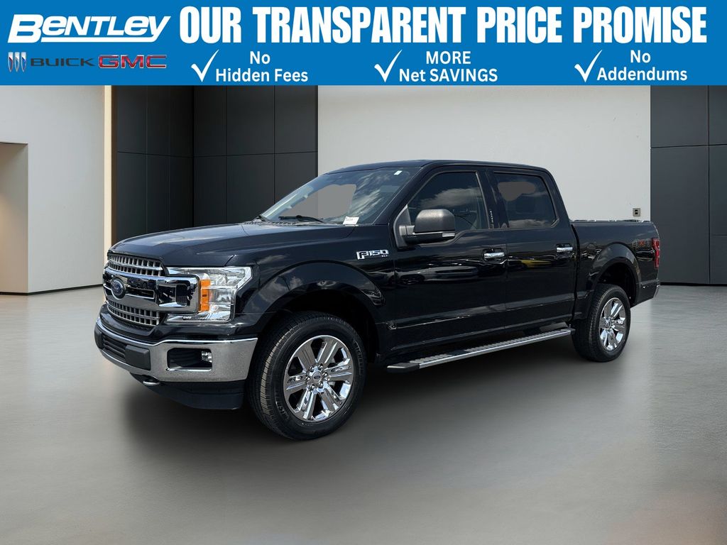 Black Metallic 2019 Ford F-150 XLT SuperCrew 4WD Pickup Truck Four-Wheel Drive Automatic
