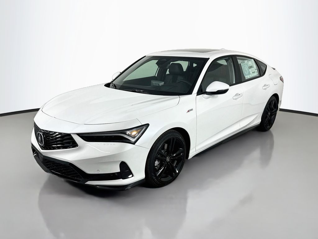 Platinum White 2026 Acura Integra Hatchback Front-Wheel Drive Continuously Variable Transmission