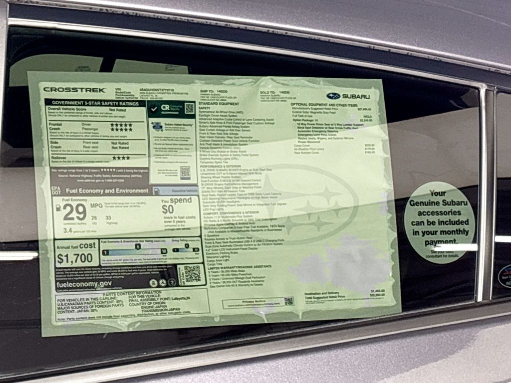 2026 Subaru Crosstrek Premium