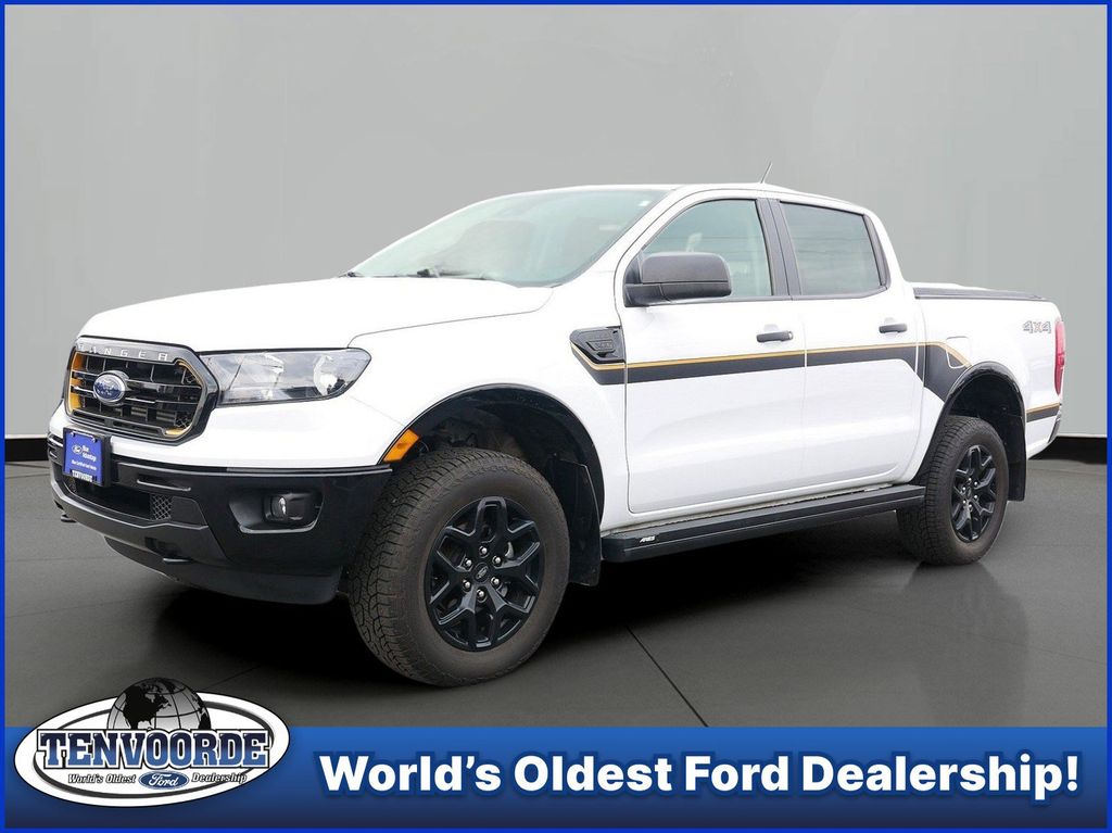 Oxford White 2022 Ford Ranger XLT SuperCrew 4WD Pickup Truck Four-Wheel Drive Automatic