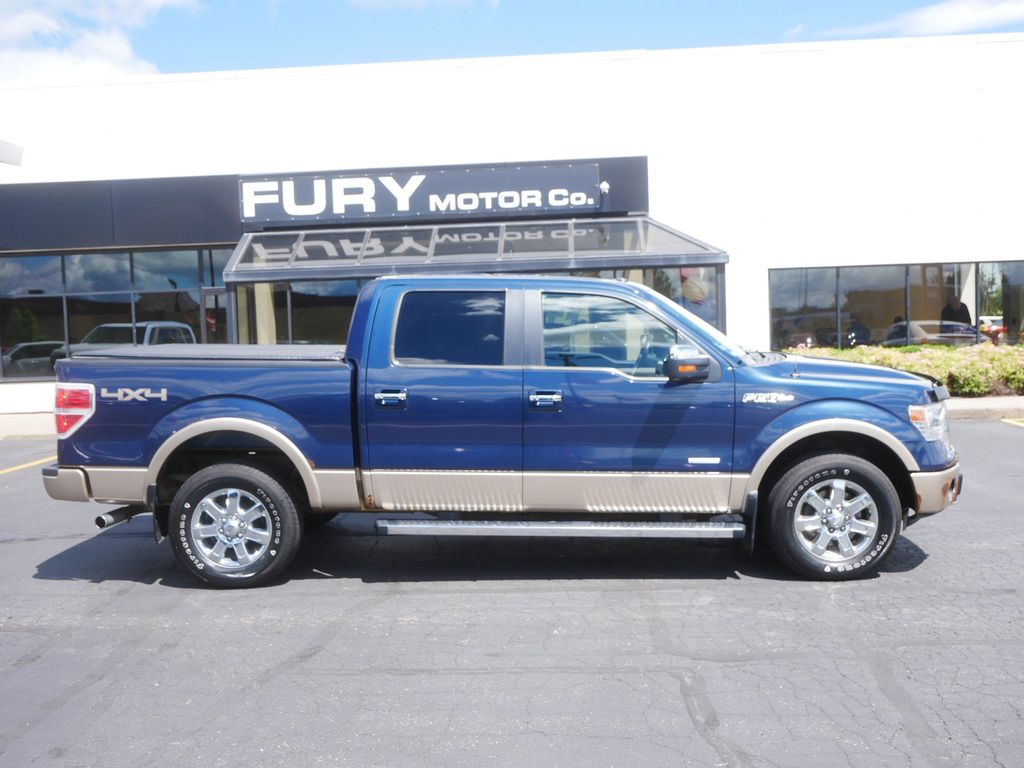 Blue 2013 Ford F-150 Pickup Truck Four-Wheel Drive 6-Speed Automatic