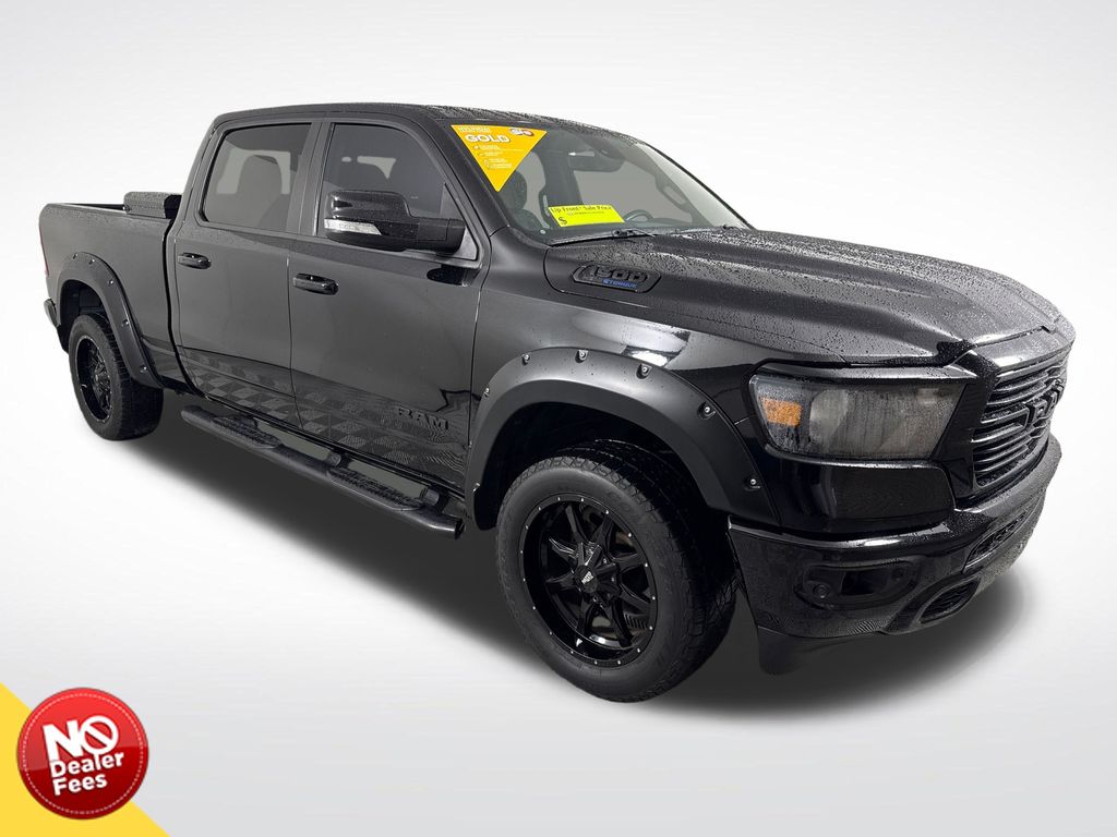 Diamond Black Crystal Pearlcoat 2021 RAM 1500 Big Horn Crew Cab RWD Pickup Truck 4X2 8-Speed Automatic