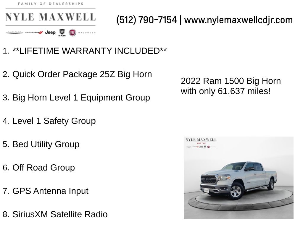 Used Car 2022 Ram 1500  Big Horn/lone Star For Sale Under $35,000 In Austin, Texas