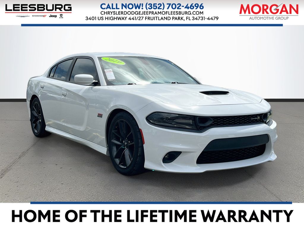 White 2019 Dodge Charger Sedan Rear-Wheel Drive 8-Speed Automatic