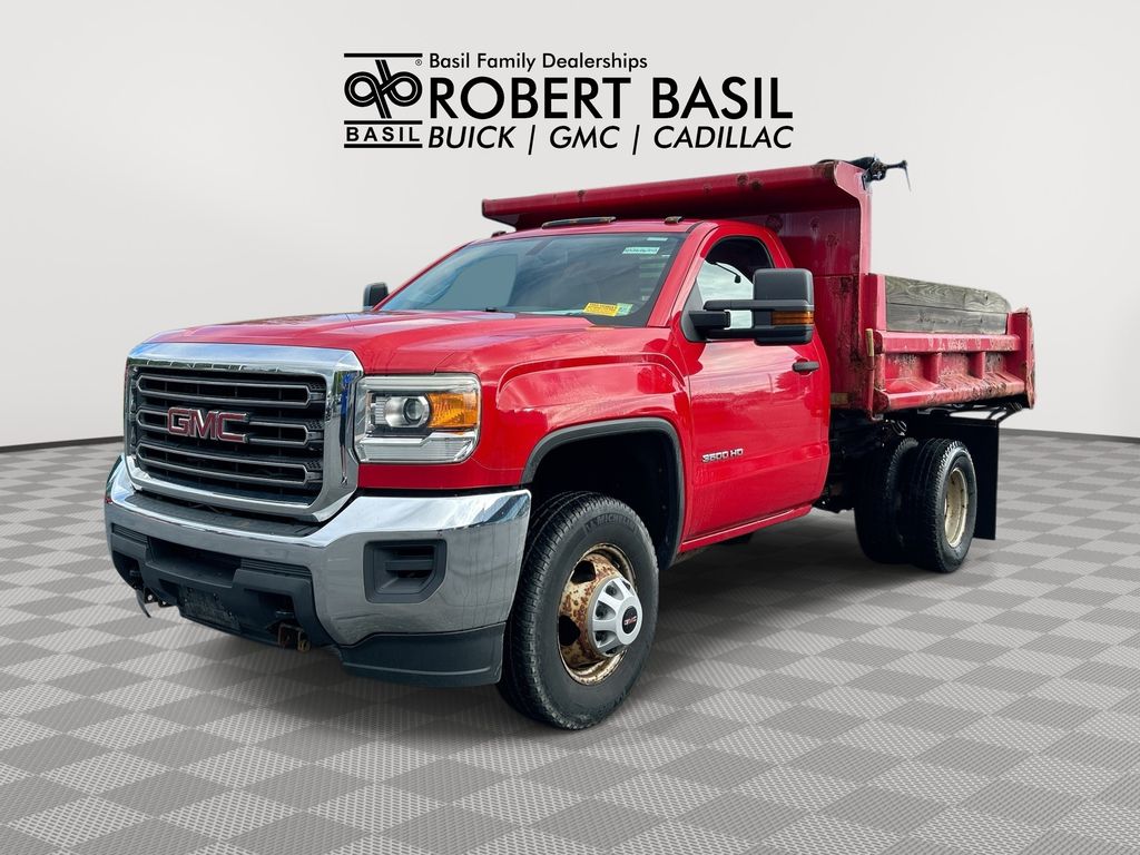 Fire Red 2015 GMC Sierra 3500HD Base 4WD Pickup Truck Four-Wheel Drive 6-Speed Automatic Overdrive