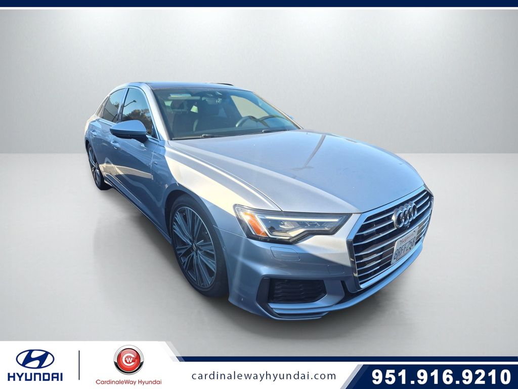 Silver Metallic 2019 Audi A6 Sedan All-Wheel Drive 7-Speed Automatic