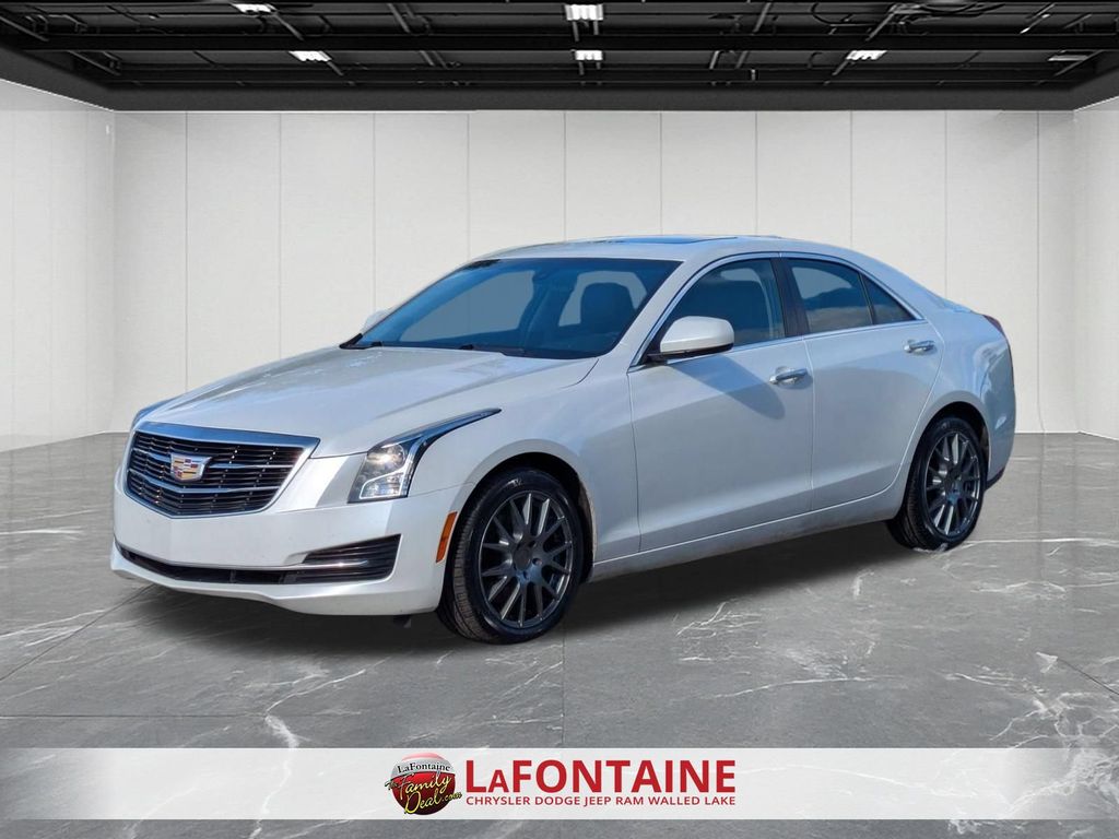 Crystal White 2017 Cadillac ATS Sedan All-Wheel Drive 8-Speed Automatic
