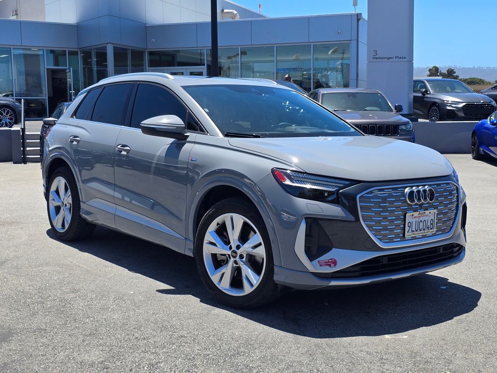 Pebble Gray 2023 Audi Q4 e-tron quattro Prestige 50 SUV / Crossover All-Wheel Drive Automatic
