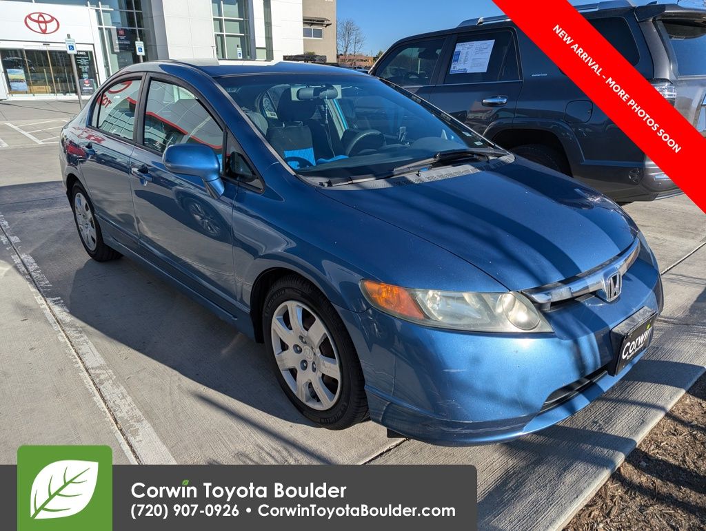 Royal Blue Pearl 2006 Honda Civic LX Sedan Front-Wheel Drive 5-Speed Automatic