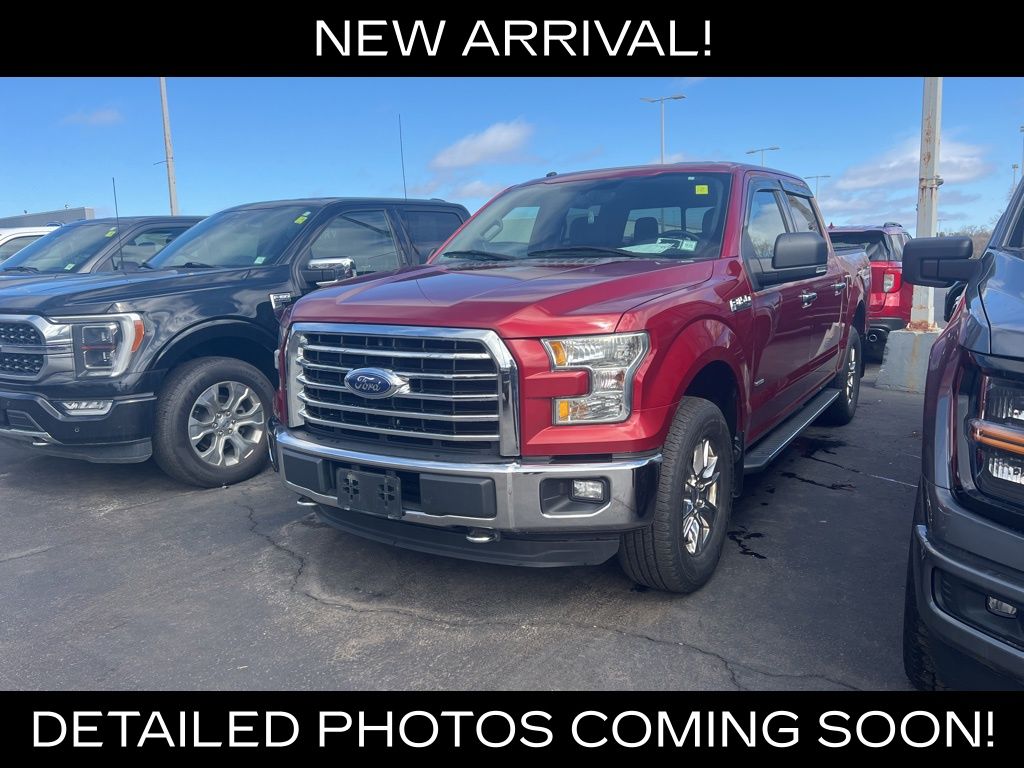 Ruby Red Metallic 2016 Ford F-150 XLT SuperCrew 4WD Pickup Truck Four-Wheel Drive 6-Speed Automatic