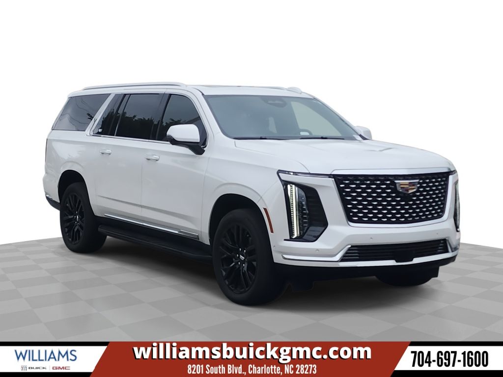 Crystal White Tricoat 2025 Cadillac Escalade ESV SUV / Crossover Four-Wheel Drive 10-Speed Automatic
