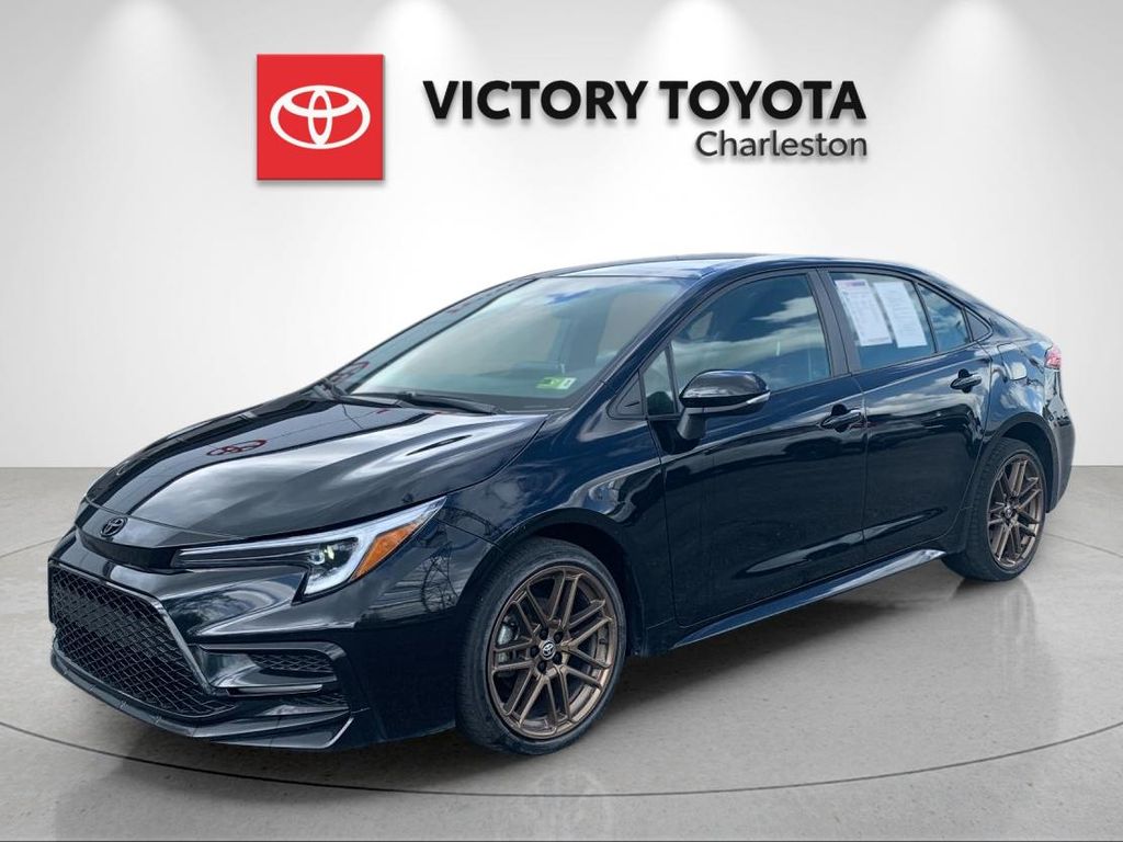 Midnight Black Metallic 2024 Toyota Corolla Nightshade FWD Sedan Front-Wheel Drive Continuously Variable Transmission