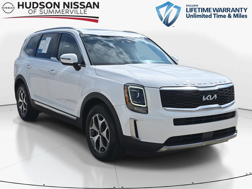 2022 Glacial White Pearl Kia Telluride EX SUV