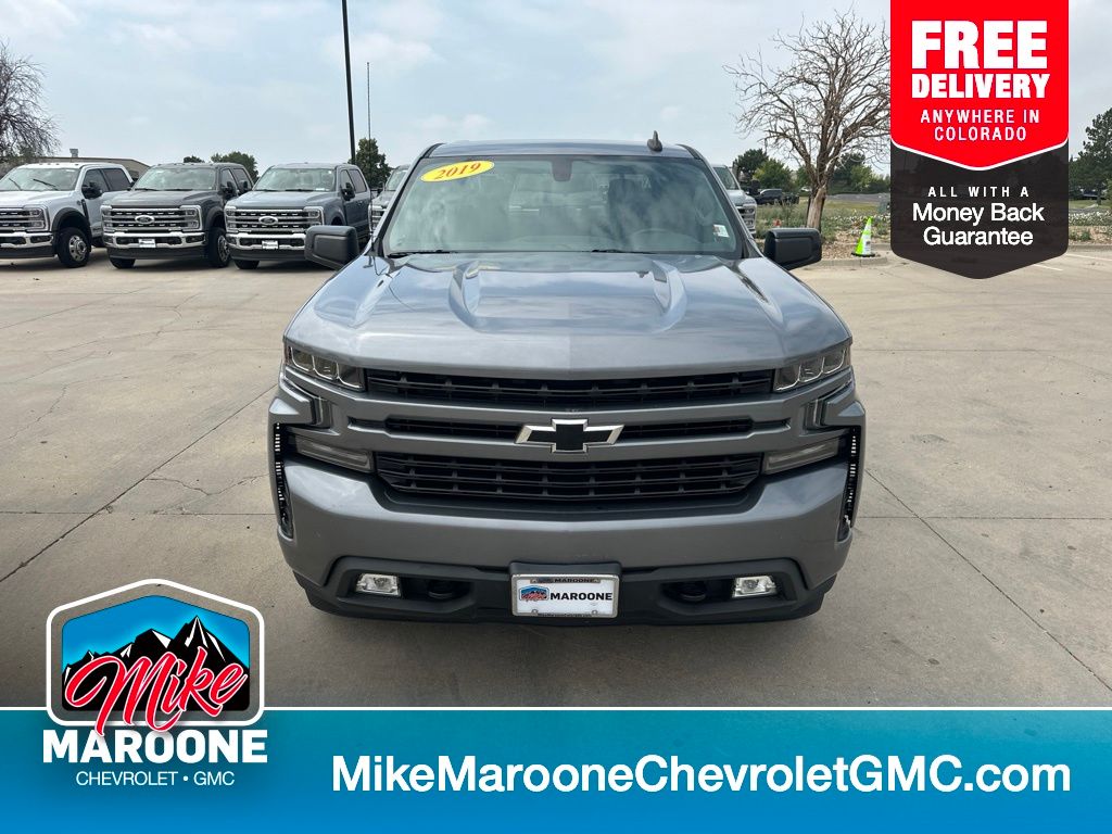 Gray (Satin Steel Metallic) 2019 Chevrolet Silverado 1500 Pickup Truck Four-Wheel Drive 8-Speed Automatic