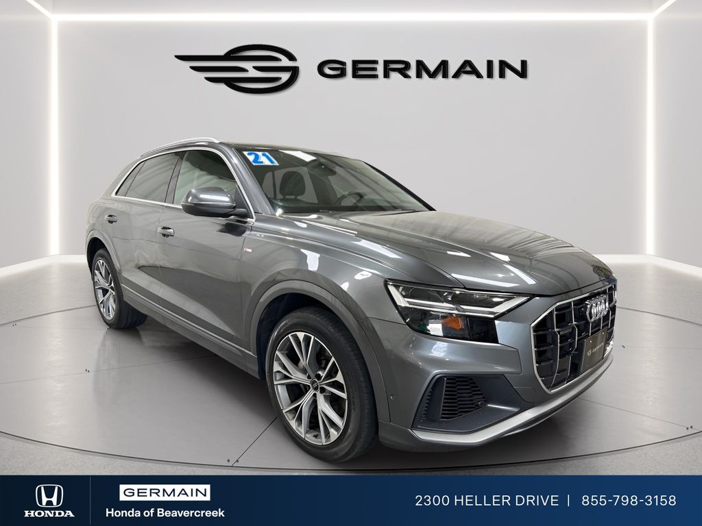 Daytona Gray Pearl Effect 2021 Audi Q8 quattro Premium Plus 55 TFSI SUV / Crossover All-Wheel Drive 8-Speed Automatic