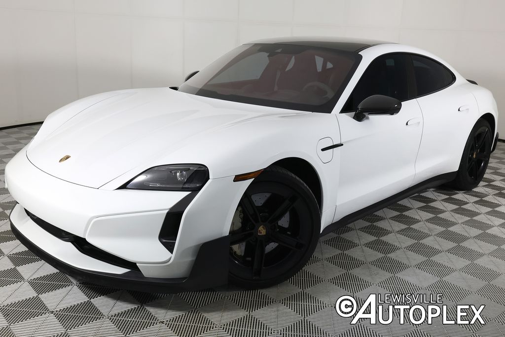 White 2025 Porsche Taycan Turbo GT Sedan AWD Sedan All-Wheel Drive 2-Speed Automatic