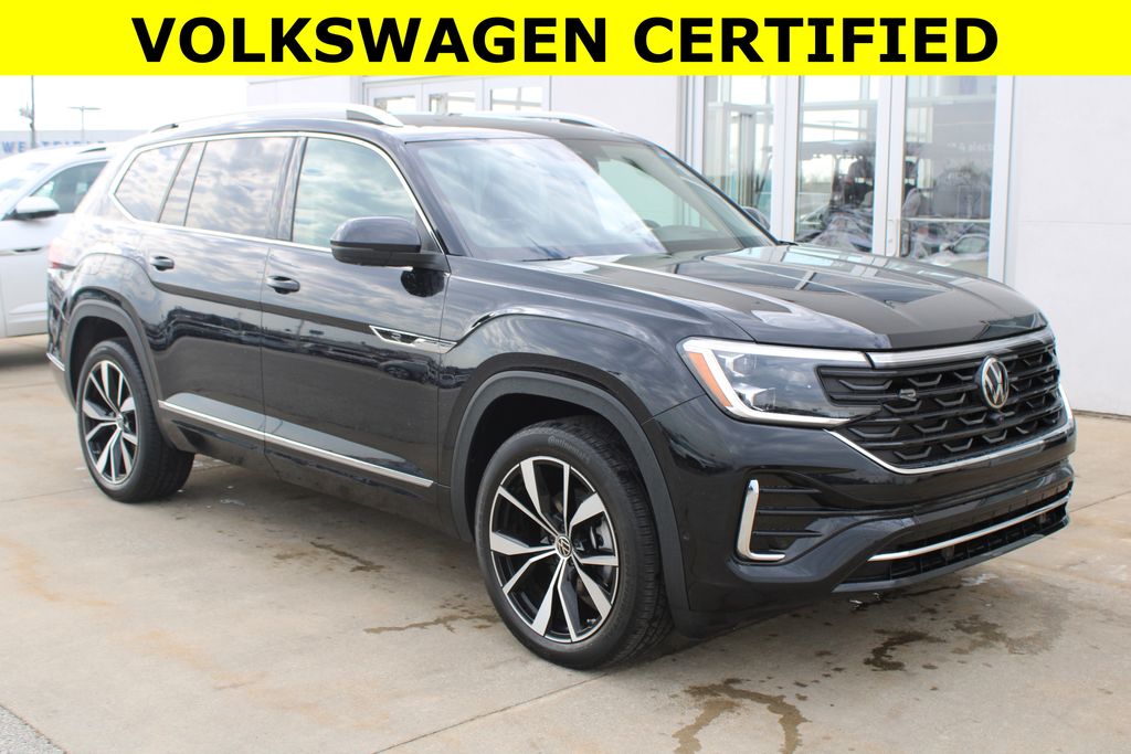 Deep Black Pearl 2025 Volkswagen Atlas SEL Premium R-Line 4Motion SUV / Crossover All-Wheel Drive 8-Speed Automatic