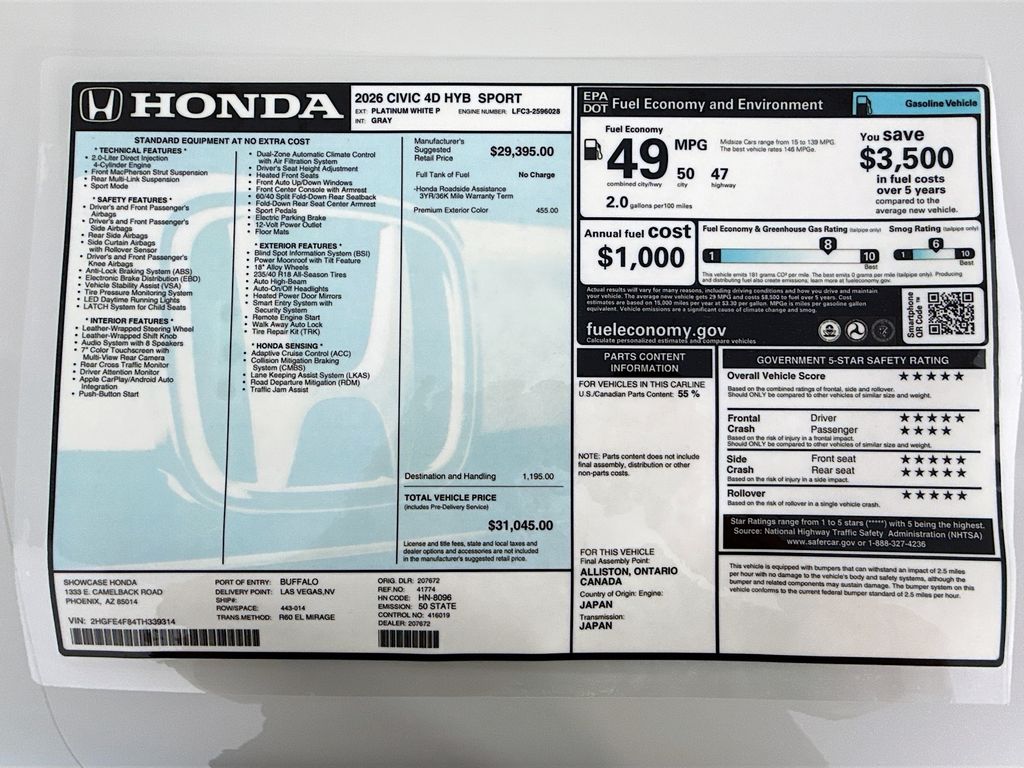 Thumbnail: 2026 Honda Civic - 9