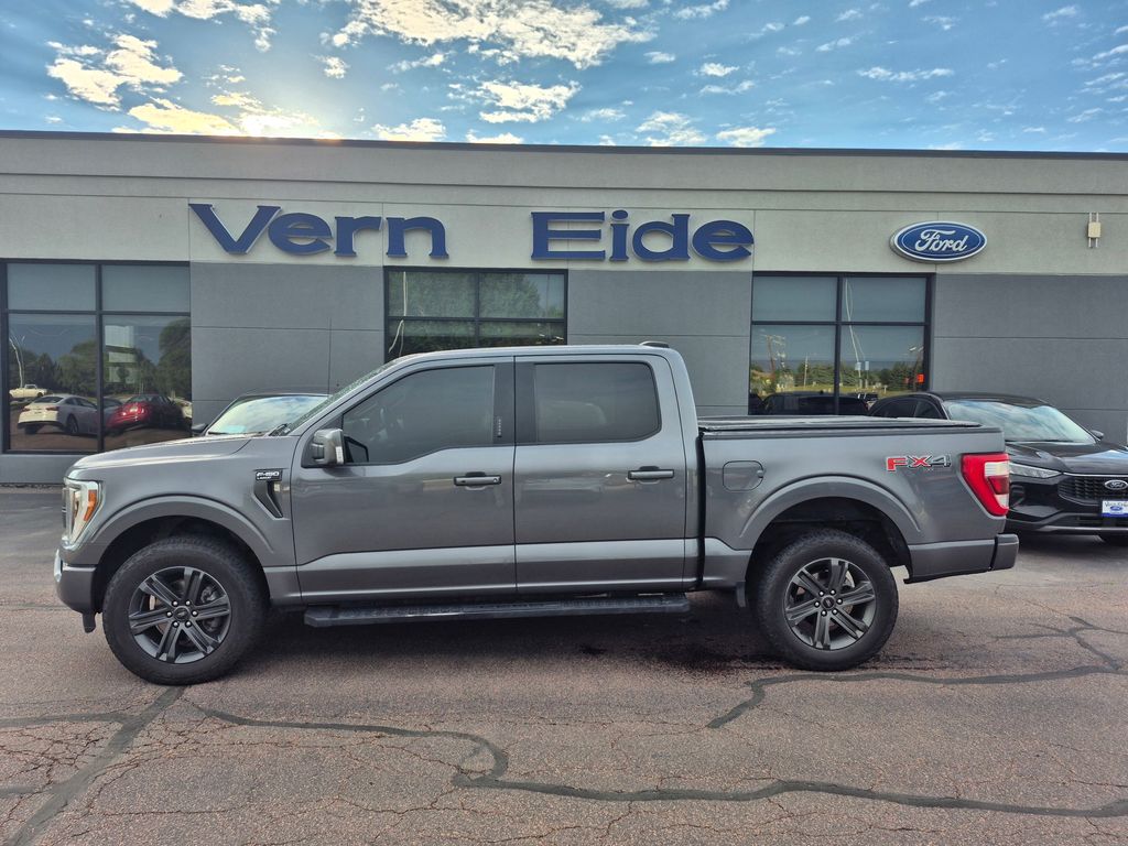 Gray 2021 Ford F-150 Pickup Truck Four-Wheel Drive Automatic