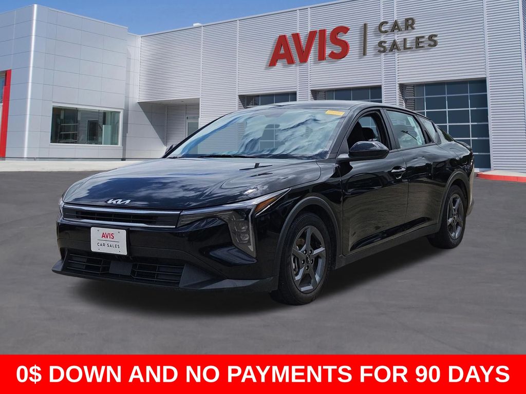 Aurora Black Pearl 2025 Kia K4 LXS FWD Sedan Front-Wheel Drive Continuously Variable Transmission