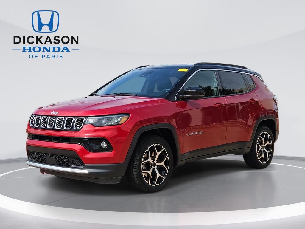 Red 2025 Jeep Compass Limited 4WD SUV / Crossover Four-Wheel Drive 8-Speed Automatic