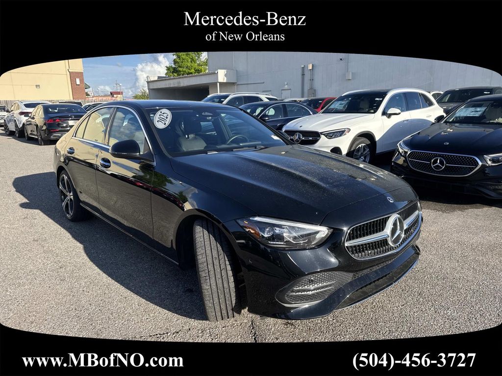 Black 2025 Mercedes-Benz C-Class C 300 RWD Sedan Rear-Wheel Drive 9-Speed Automatic