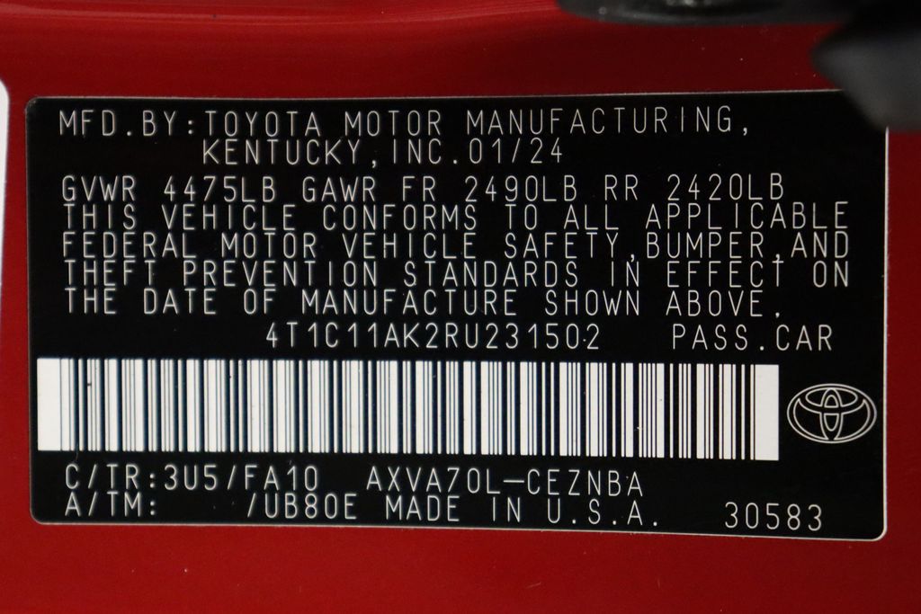 2024 Toyota Camry LE 17
