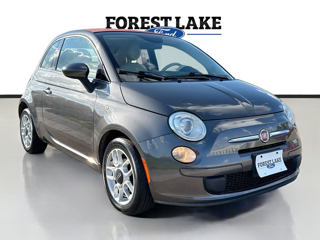 Granito Lucente (Granite Crystal) 2015 FIAT 500 Convertible Front-Wheel Drive 6-Speed Automatic