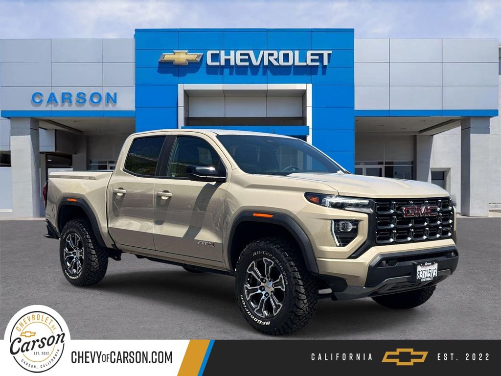 Desert Sand Metallic 2023 GMC Canyon Pickup Truck Four-Wheel Drive 8-Speed Automatic