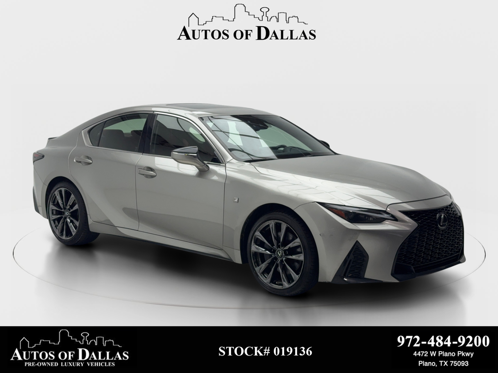 Silver 2021 Lexus IS 350 F Sport AWD Sedan All-Wheel Drive 6-Speed Automatic