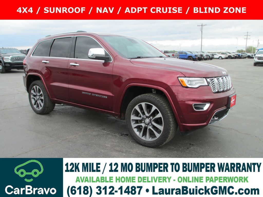 Velvet Red Pearlcoat 2018 Jeep Grand Cherokee Overland 4WD SUV / Crossover Four-Wheel Drive 8-Speed Automatic