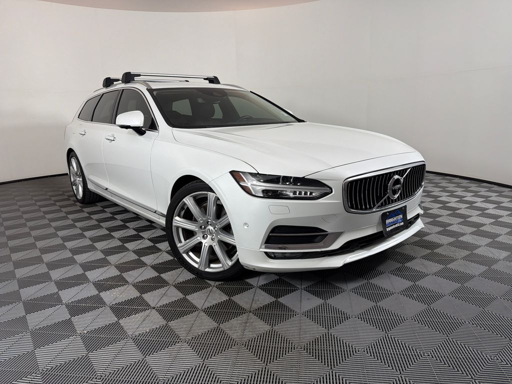 Crystal White Pearl 2018 Volvo V90 Wagon All-Wheel Drive Automatic