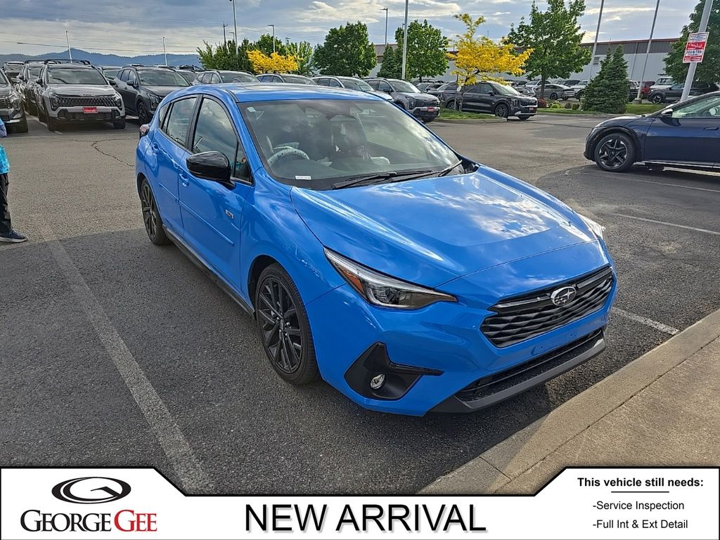 Oasis Blue Pearl 2024 Subaru Impreza RS AWD Wagon All-Wheel Drive Continuously Variable Transmission