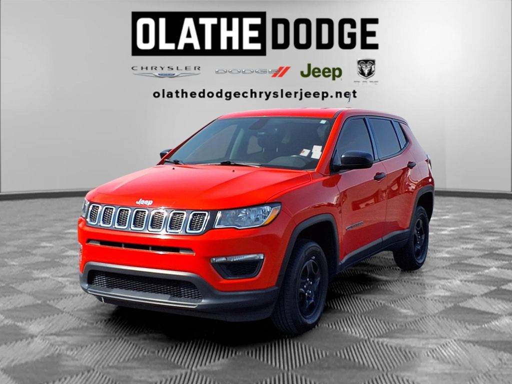 Spitfire Orange Clearcoat 2021 Jeep Compass Sport 4WD SUV / Crossover Four-Wheel Drive 9-Speed Automatic