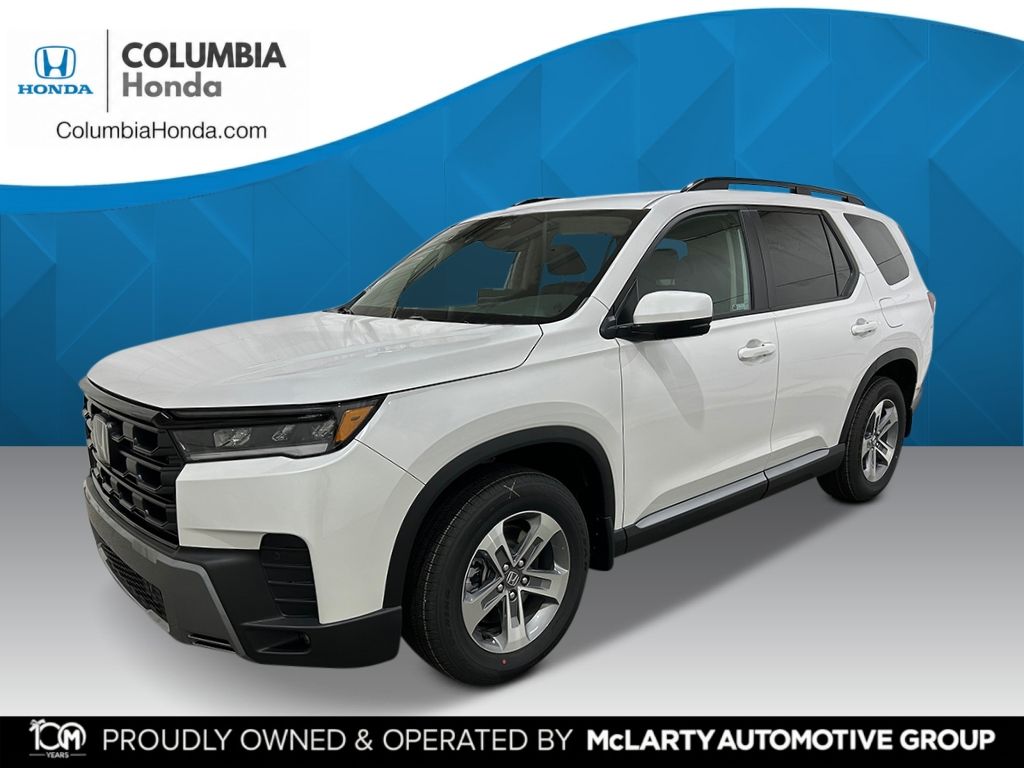 Platinum White 2026 Honda Pilot SUV / Crossover All-Wheel Drive Automatic