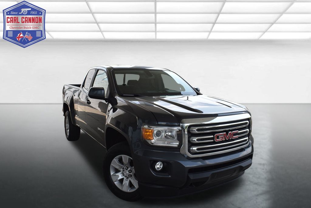 Cyber Gray Metallic 2017 GMC Canyon Pickup Truck Four-Wheel Drive 8-Speed Automatic