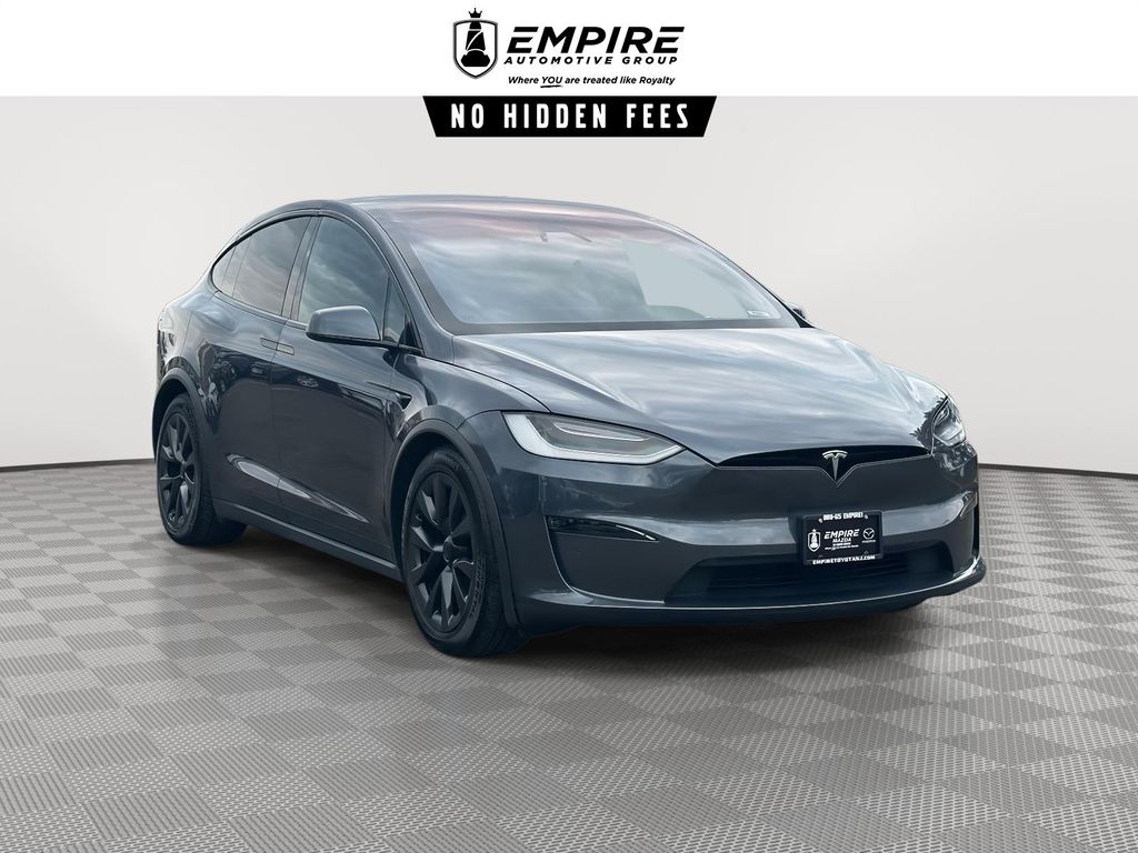 Gray 2022 Tesla Model X AWD SUV / Crossover All-Wheel Drive Automatic
