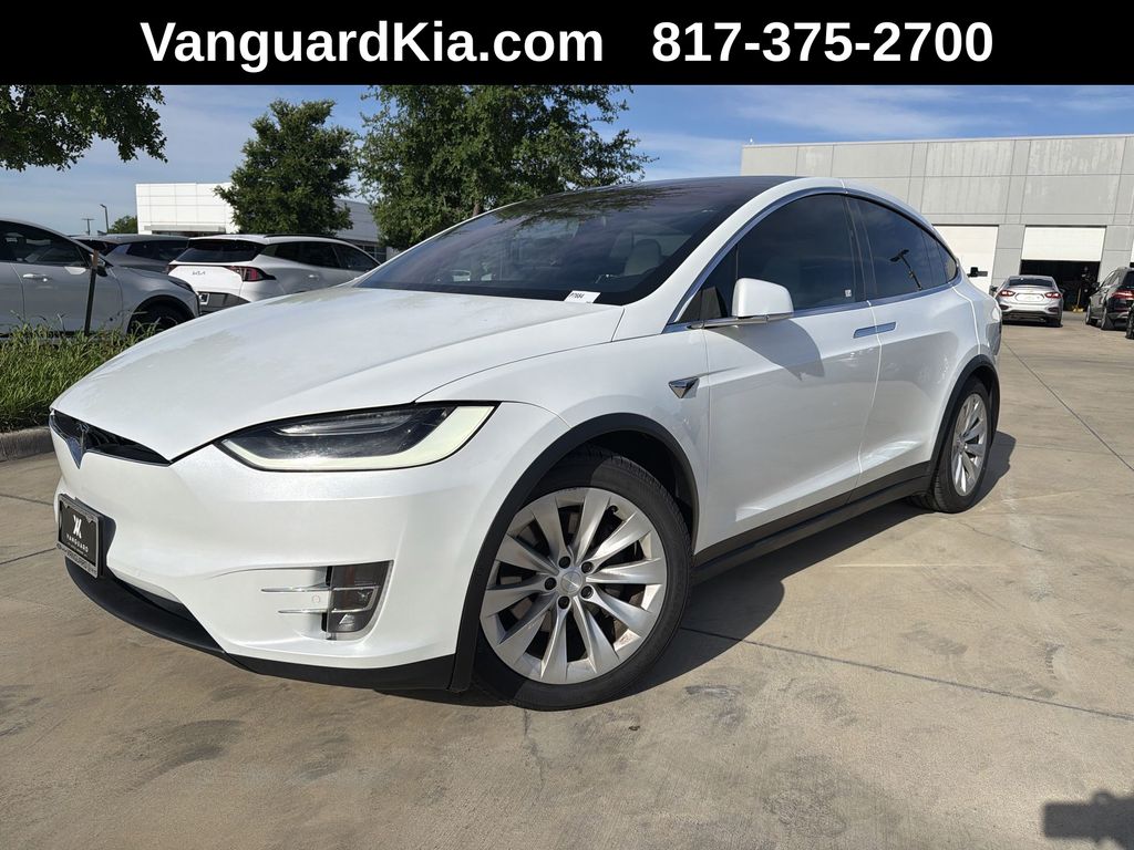Pearl White Multi-Coat 2018 Tesla Model X 100D AWD SUV / Crossover All-Wheel Drive 1-Speed Automatic