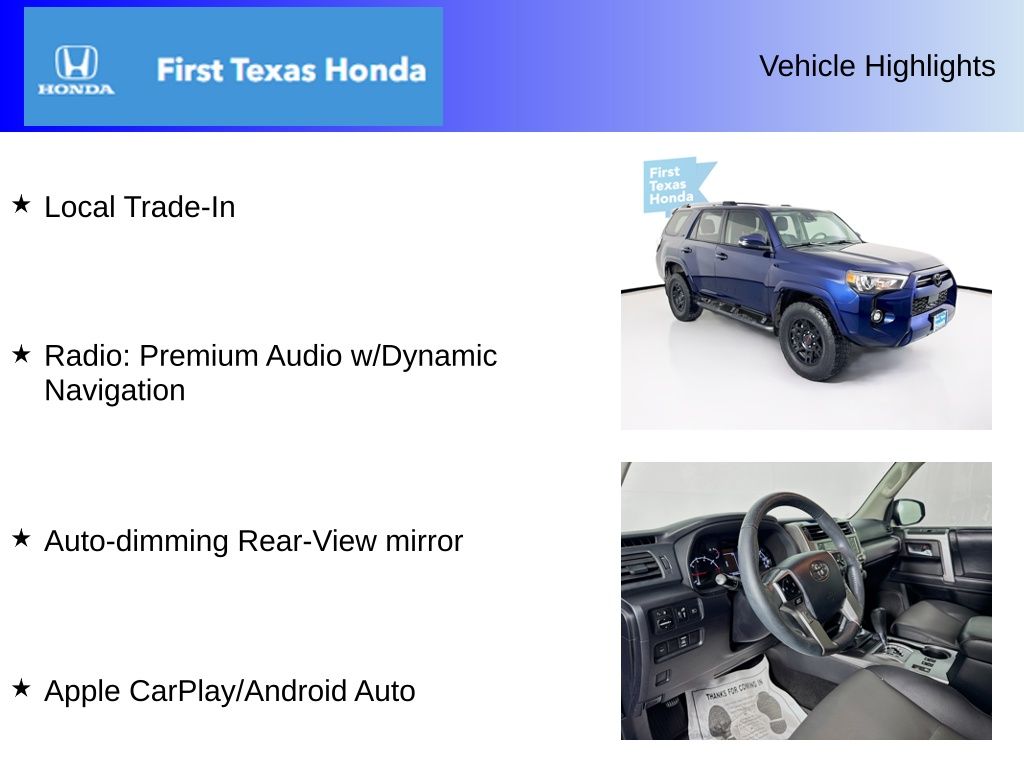 Used Car 2021 Toyota 4runner  Sr5 Premium For Sale In Austin, Texas