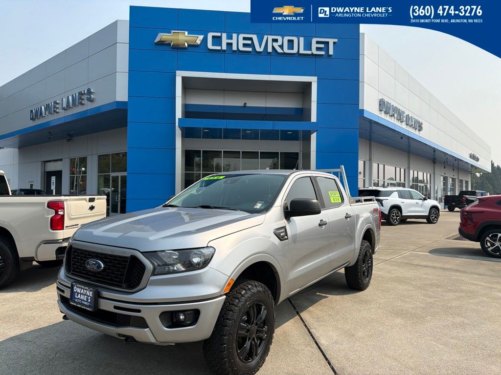 Iconic Silver Metallic 2020 Ford Ranger Pickup Truck Four-Wheel Drive Automatic