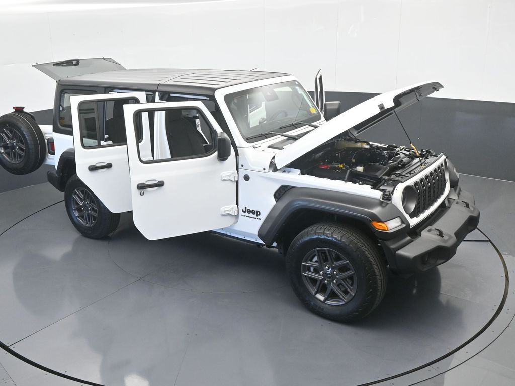 Used 2024 Bright White Clearcoat Jeep Sport S image 63