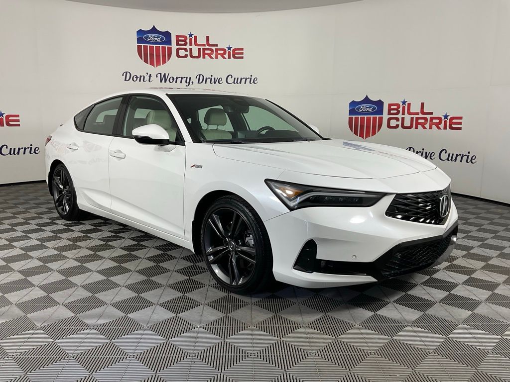 White 2025 Acura Integra FWD with Technology and A-SPEC Package Sedan Front-Wheel Drive 6-Speed Manual