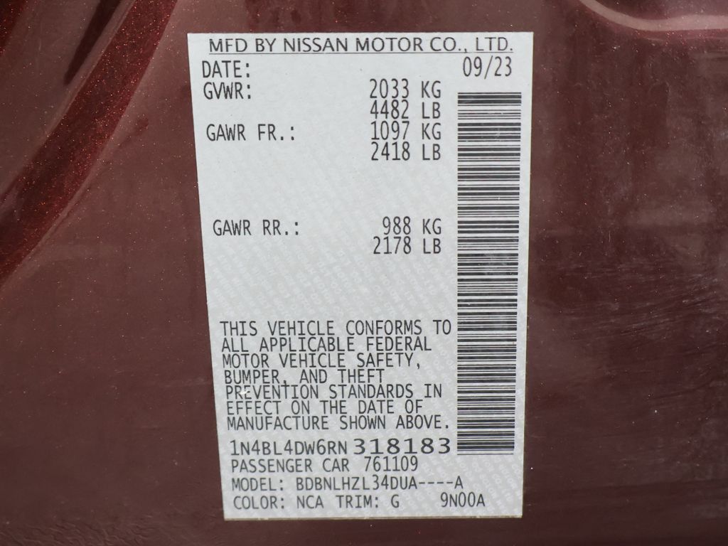 Used 2024 Red Nissan 2.5 SV image 42