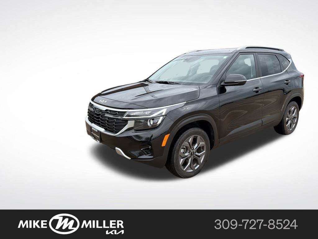 Fusion Black 2024 Kia Seltos S AWD SUV / Crossover All-Wheel Drive Continuously Variable Transmission